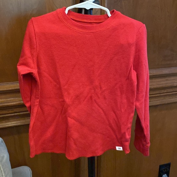 Boys Gap red set: pants and long sleeve shirt, size 5 - Picture 3 of 4